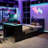 Wooden Daybed With Twin Size Trundle, Desk, LED Light And USB-165309485-165309482