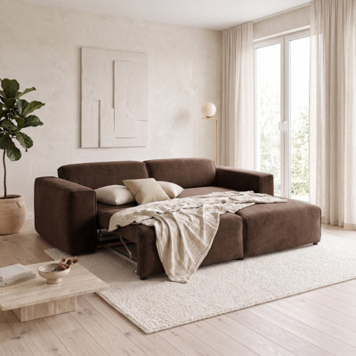 Milky 3 Seater Sofa Bed