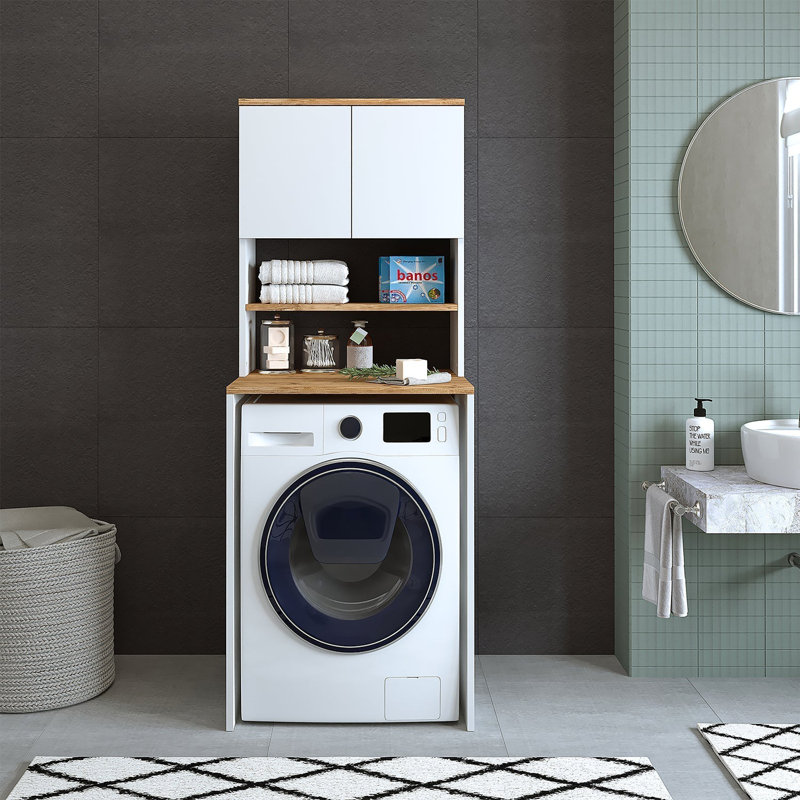 Manufactured Wood Laundry Room Organiser, Natural