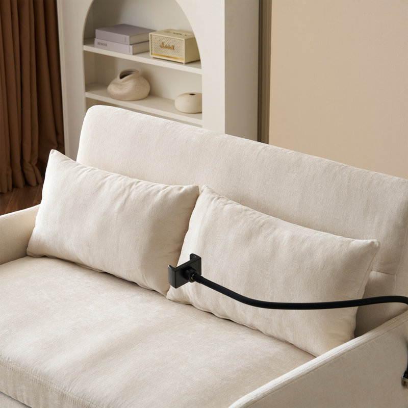 Sofa, Beige Chenille, Beige