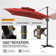 128'' X 104'' Rectangular Cantilever Umbrella With Weight Base