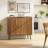31.5" Farmhouse Buffet With Paper Clip Design For Entryway