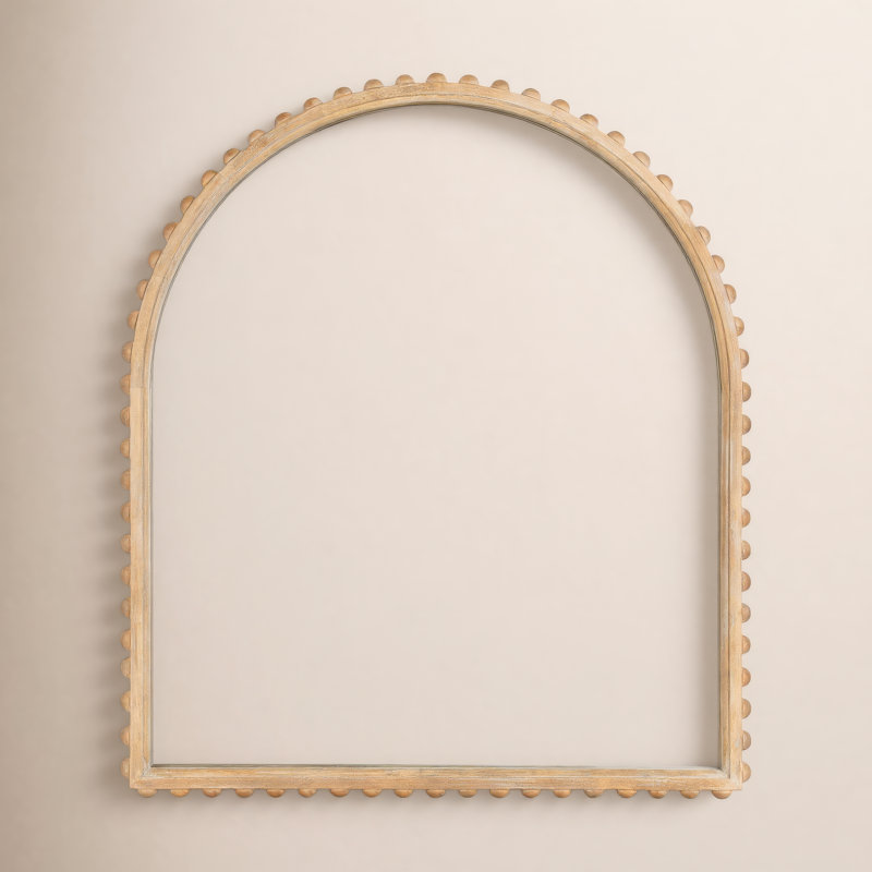Miroir Beadbrook, 32.01" x 27.99", Bois naturel