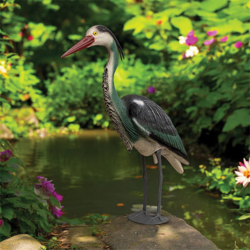 Roxana PE Garden Statue Heron Decoy