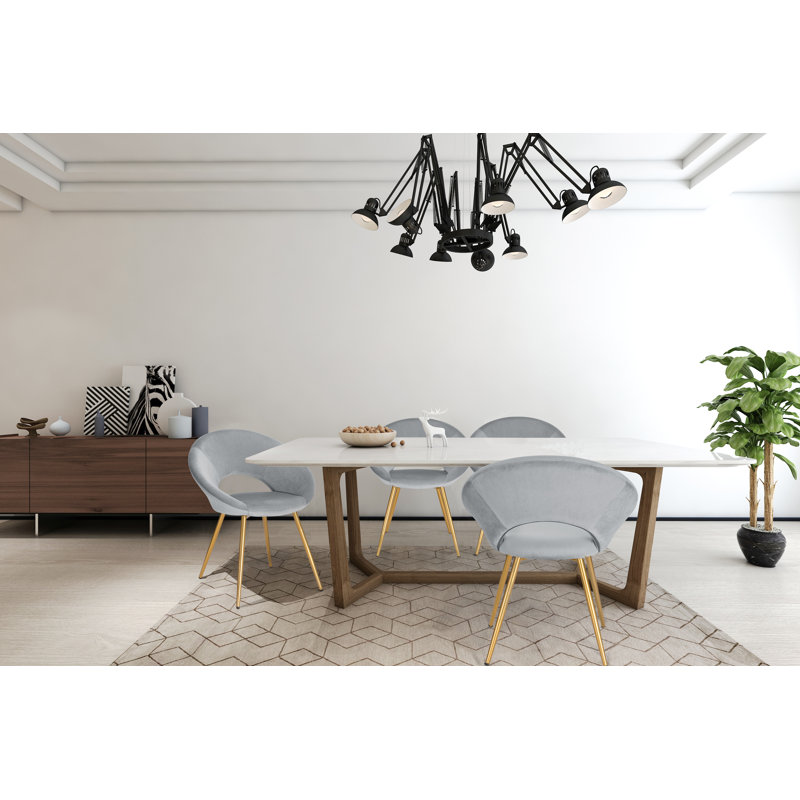 Catoosa Upholstered Dining Chair, Light Grey