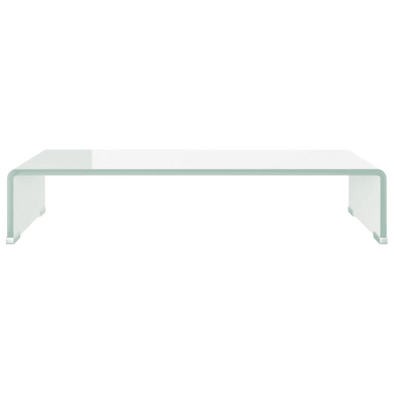Wakeland TV Stand/Monitor Riser Glass, Transparent, 60cm