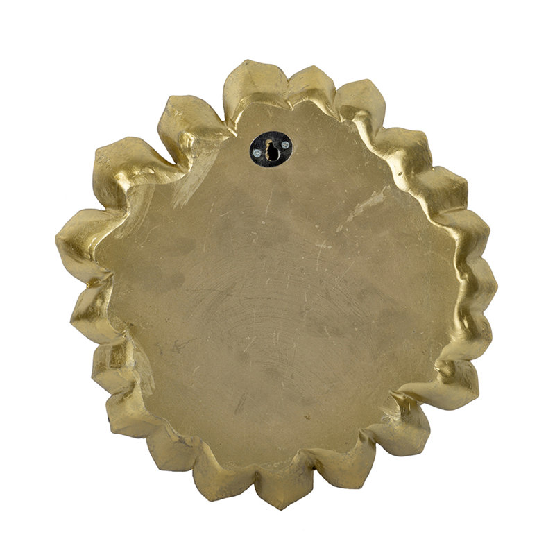 Plaque murale succulente D10.2X2.4 ", 2 pièces