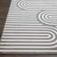 Tapis intérieur / extérieur gris en polypropylène touffeté à la machine Henrikki-86811348