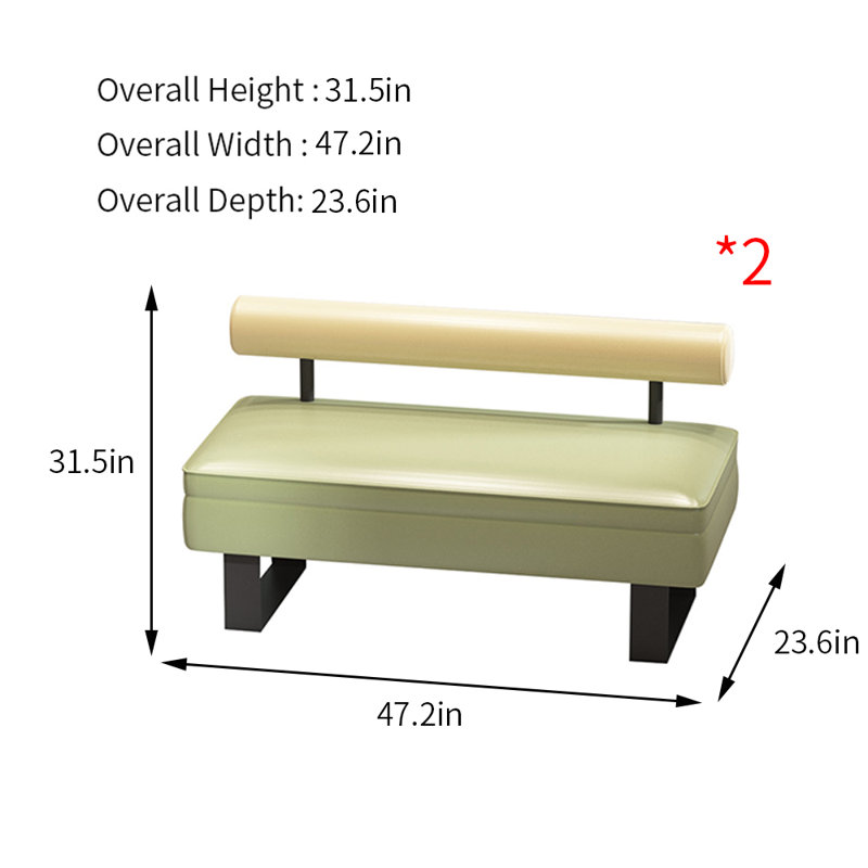 Banc de rangement pour restaurant