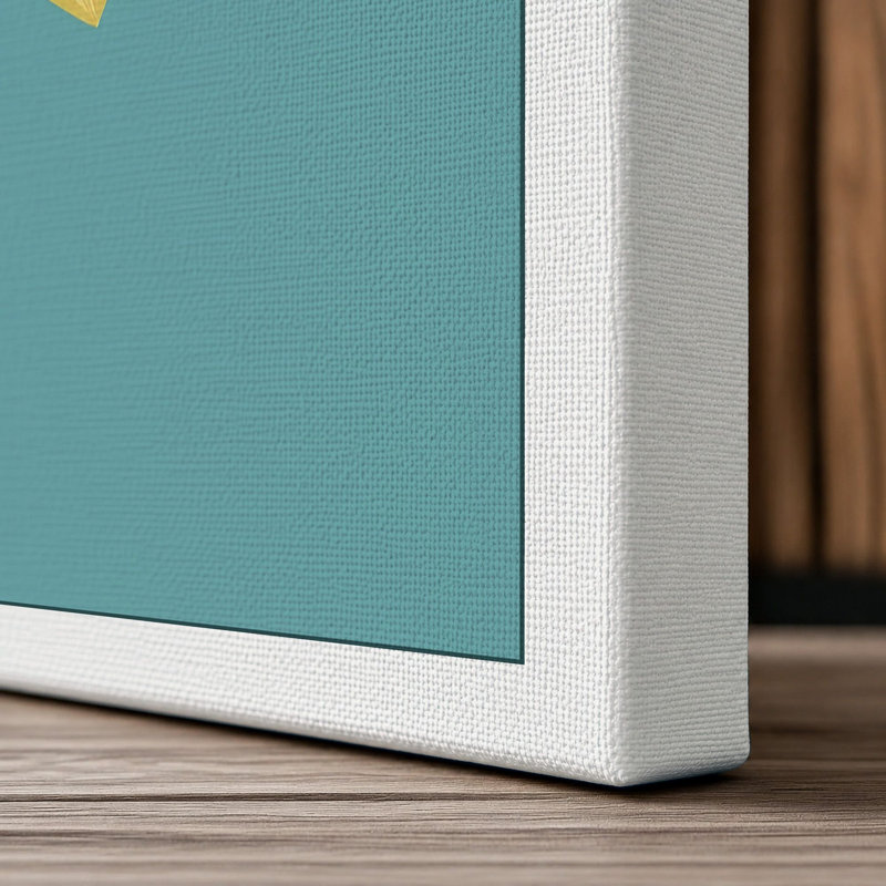 Daffodil in Bloom Botanical - Wrapped Canvas, 18x12 - 45.7 x 30.5 cm, White Border