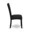 Ensemble de salle à manger 9 pièces comprenant une table de cuisine rectangulaire avec rallonge papillon et 8 chaises rembourrées en tissu de couleur noire, 42 po x 84 po, noir-1969199444-1905734150-1905734169