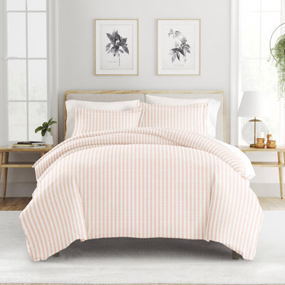 Becky Cameron Distressed Rugged Stripe Duvet Cover Set