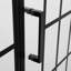 Porte de douche en verre trempé noir mat l 40 po x H 72 po