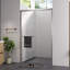 44 - 48 po x 76 po, cabine de douche coulissante en verre, porte de salle de bain double avec verre trempé transparent de 1/4 po (6 mm), tendance et sécuritaire, installation étape par étape
