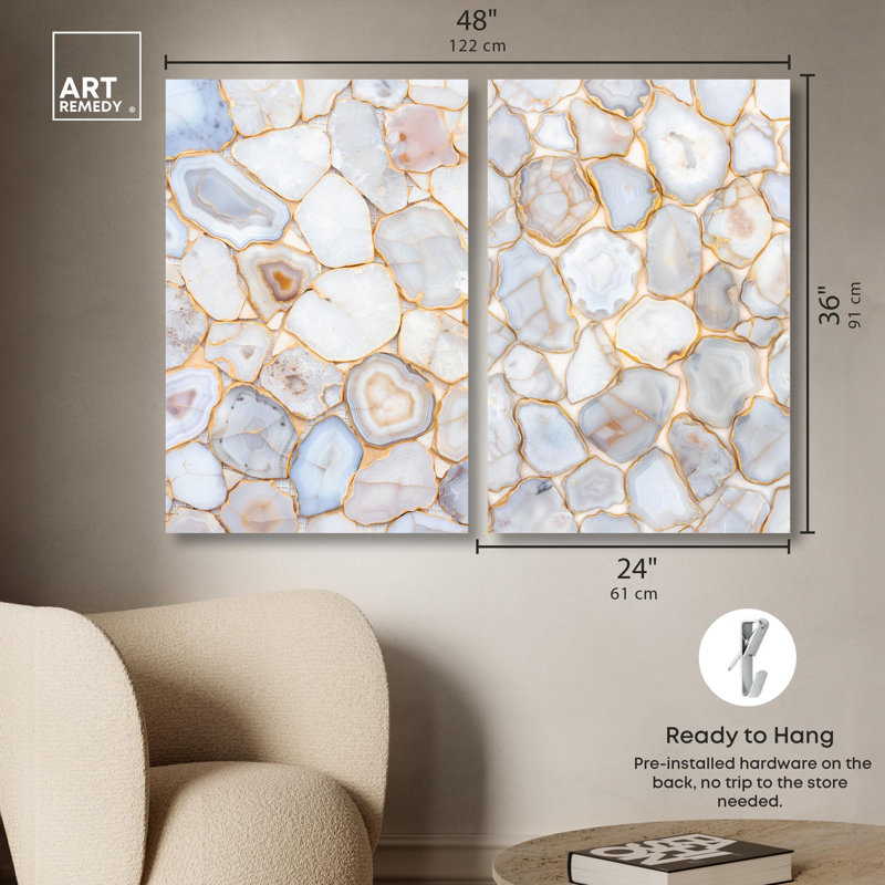 Impression sur toile Luxe Harmony , H 36 po x l 24 po, Toile tendue, Ne s’applique pas