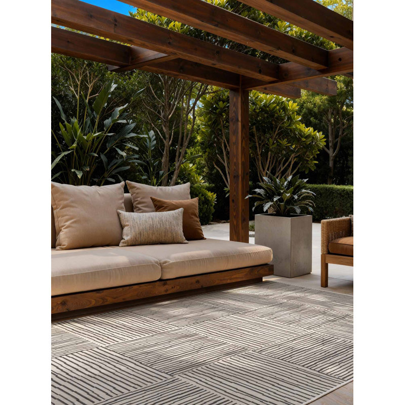 Geometric 160cm X 230cm Indoor / Outdoor Area Rug