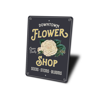 Flower Shop Aluminum Sign