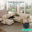  Sherry 106" Upholstered Modular Corner Sectionals with Pull-out Sofa, Storage, USB Charging & Cup Holders-1857398258