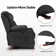 Zhanea Power Reclining Sofa with Heat and Massage,  3-Seat Dual Recliner Sofa
