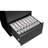 3 Drawer Lateral File Cabinet, Heavy Duty Metal Filing Cabinet with Locks for Home Office, Black File Cabinets with Business Card Holder for Legal/Letter/F4/A4 Files