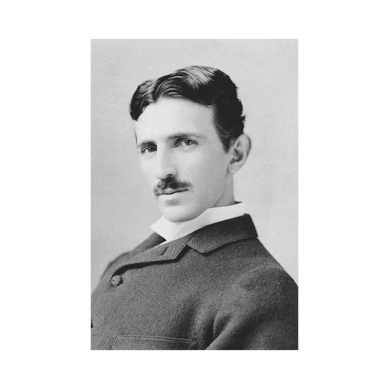 Inventor And Scientist Nikola Tesla Circa 1890 by Stocktrek Images - Wrapped Canvas Print