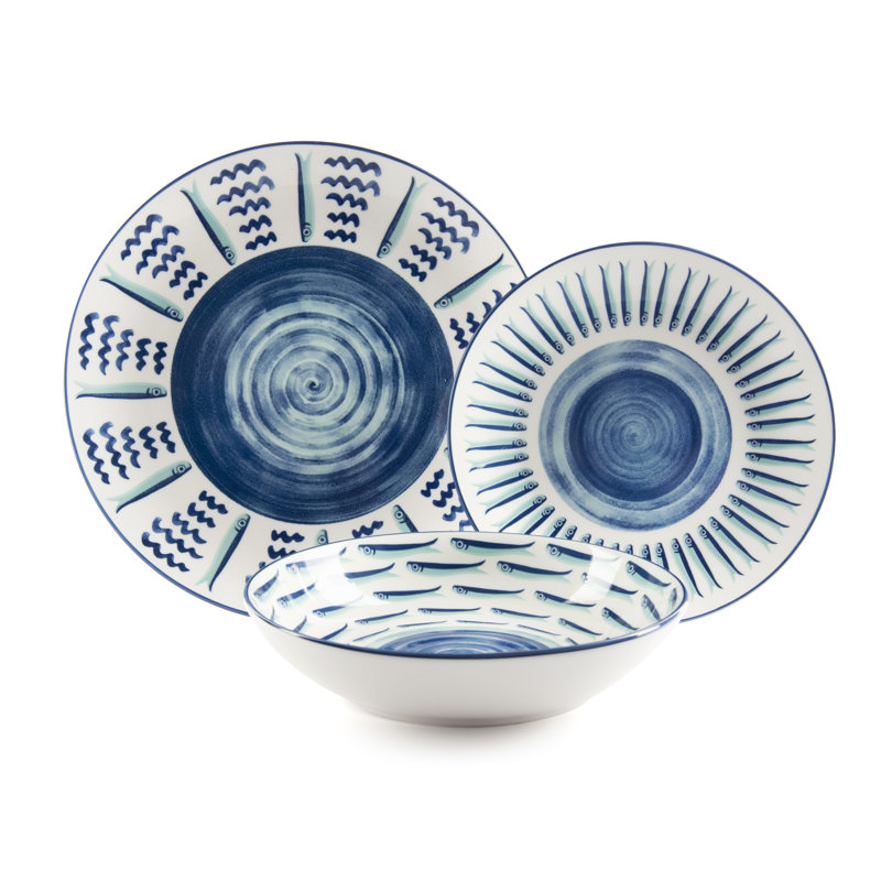 Excelsa dinnerset 18 pieces Mediterraneo porcelain