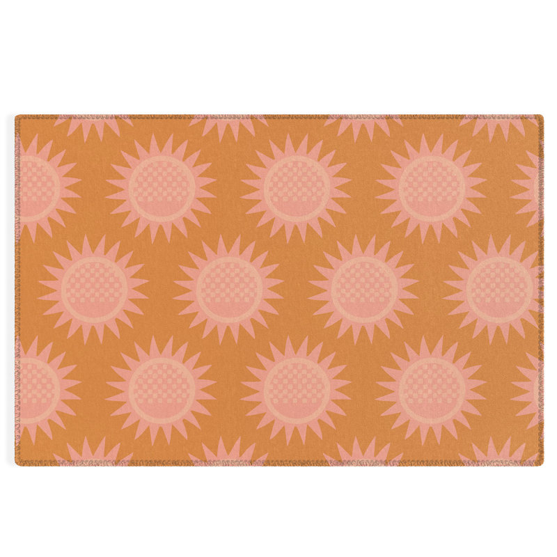 Tapis rectangulaire Deasia avec envers antidérapant, Rectangle 4 pi x 6 pi