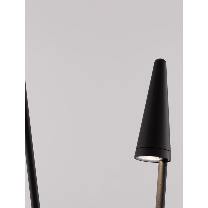 Black Integrated LED Metal Bollard Light