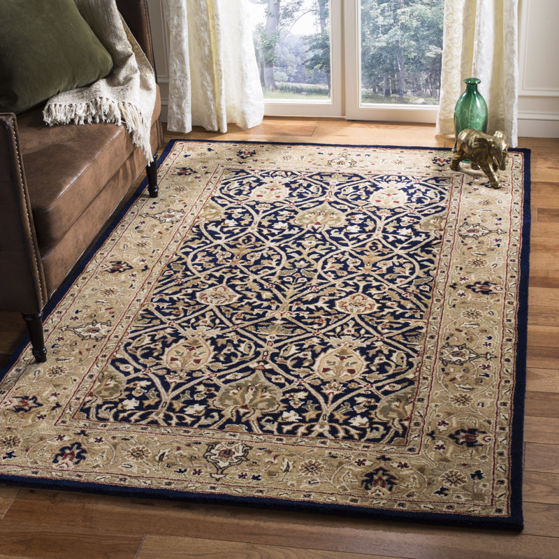 Evie Hand Tufted New Zealand Wool Oriental Rug, Rectangle 11' x 15'
