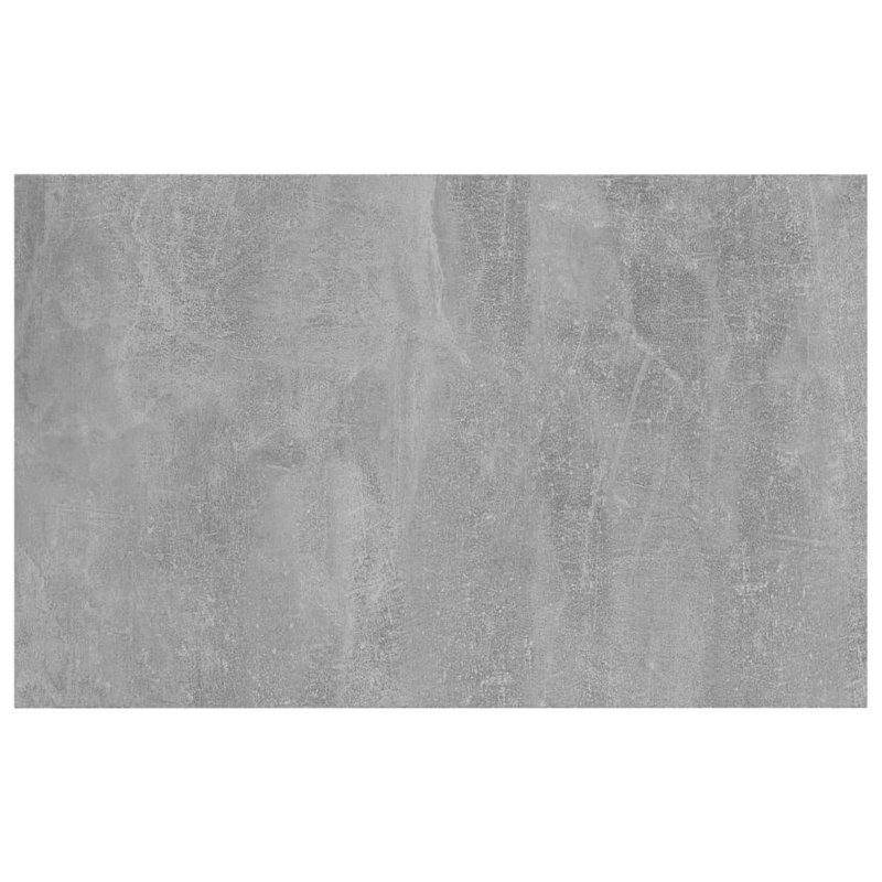 Bookshelf Boards 8 pcs Engineered Wood, Grey, 8 Shelves 31.5" H x 19.7" W x 0.6" D