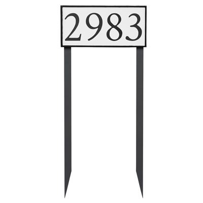 Washington 1-Line Lawn Address Sign