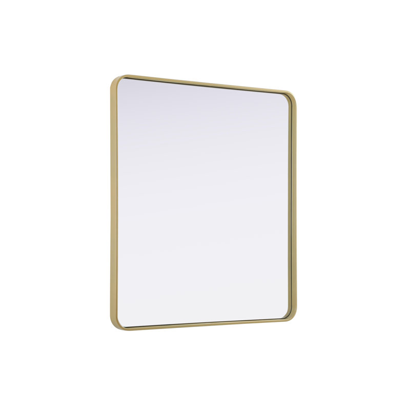 Erath Contour Metal Mirror, 40" x 36", Brass
