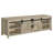 Distressed Pine 2-Door Engineered Wood TV Stand | Gift Idea-1816795964