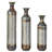 Hand-forged 3-piece Iron Floor Vase Set With Burnt Finish - Rustic Industrial Metal Vases (28.34" ,24.4",20.4")
