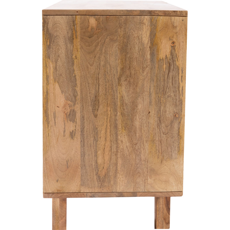 Ashton 3 Drawer Accent Chest, Brown/Dark Gray