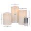Mikasa Wavy Top LED Unscented Wavy Top Wax LED Candle