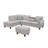 Upholstered L-Shaped Sectional Left Hand Facing