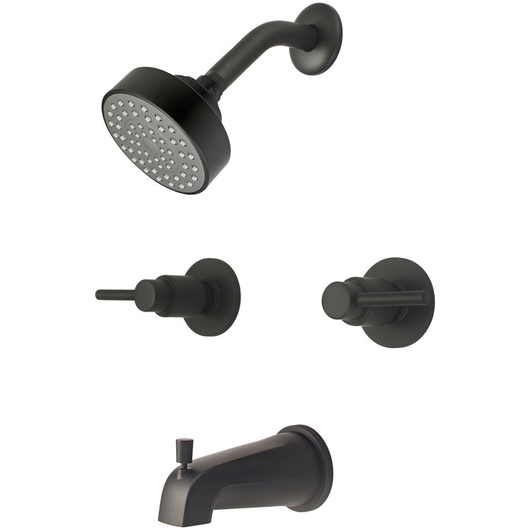 Central Brass 8997 Four Function Showerhead Two Handle Tub & Shower Set