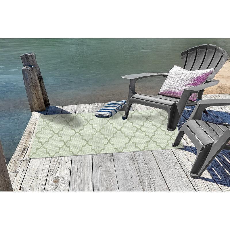 Tapis vert intérieur / extérieur Natoma, Tapis de couloir : 2 pi 2 po x 7 pi 7 po