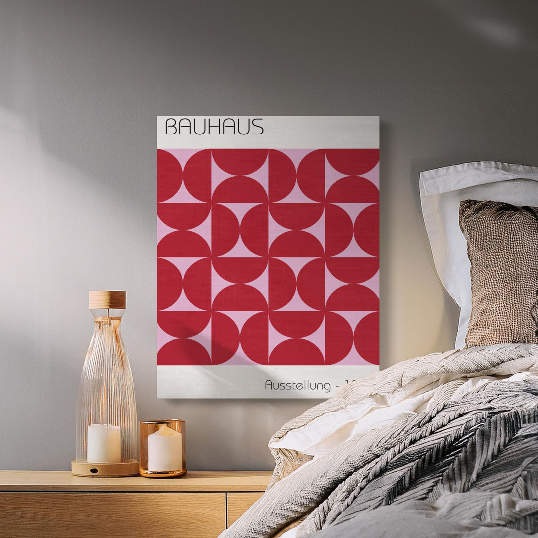 Bauhaus Canvas Wall Art, Geometric Print, Modern Decor, Exhibition 1923, Gallery Wrapped Canvas Print, Ready to Hang, Statement Piece