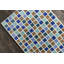 Tapis en laine à motif géométrique bleu et brun touffeté à la main Ailey Authentic