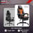 BOSSIN Adjustable Headrest and Adjustable Padded Armrests PC & Racing Game Chair in Orange