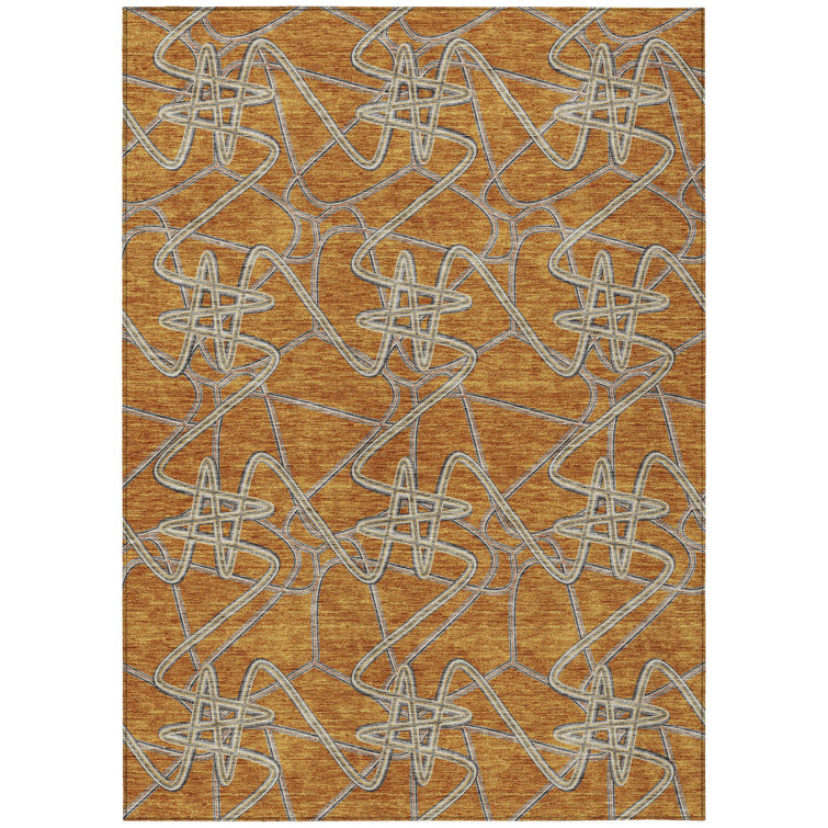  Aleg Area Rug with Non-Slip Backing
