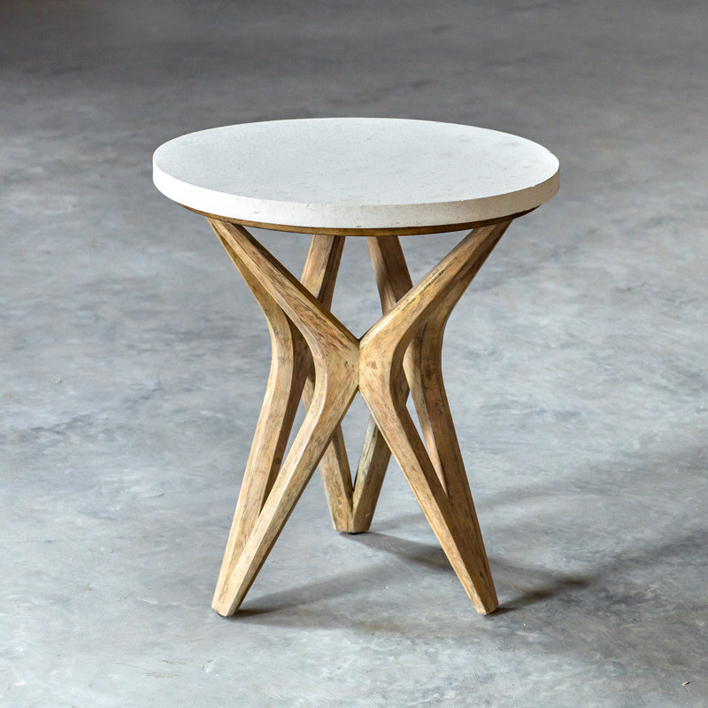 Yvonne Stone Top End Table