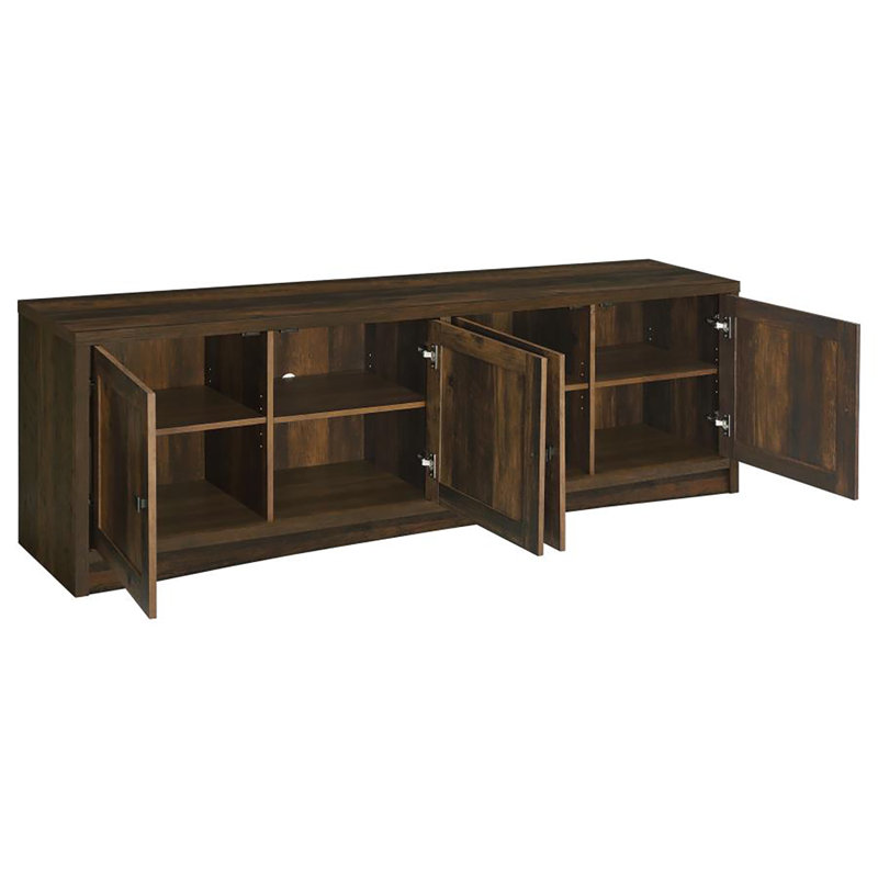 Patterson 4-door 78-inch Tv Stand, Dark Pine