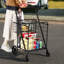Chariot d'épicerie pliable à double panier avec roulettes-116794738