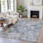Machine Washable Indoor/Outdoor Xhevrie Blue Rug-111819406