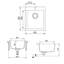 Dakota Fields Brucknell 500mm W Single Bowl Granite Kitchen Sink with 1 Faucet Hole-834600617