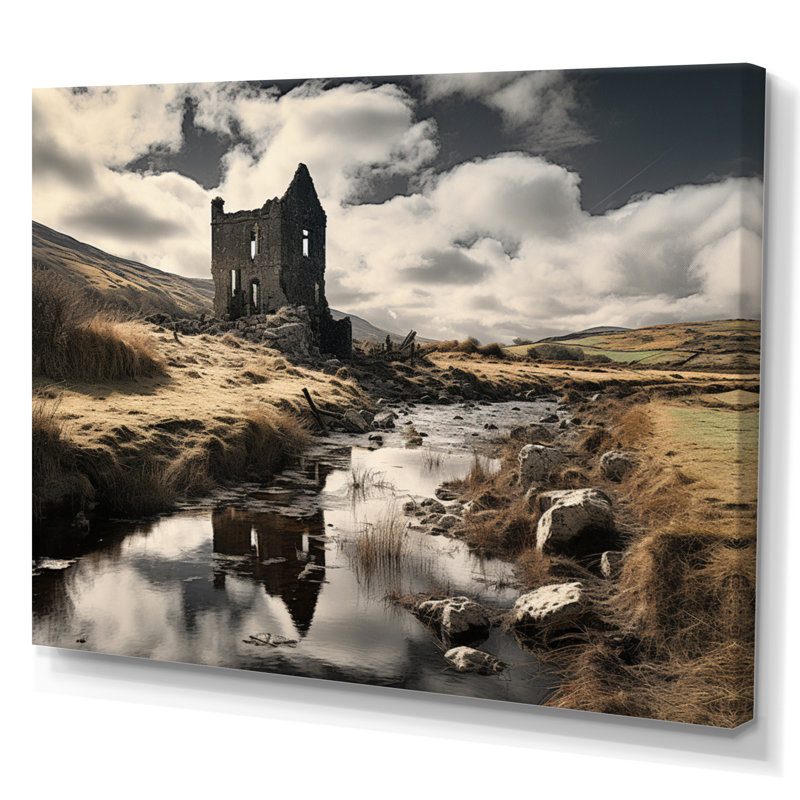 Irlande, magnifique paysage II, H 24 po x l 32 po x P 1 po, Toile tendue