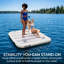 Quai flottant gonflable pour adultes 6,5 pi x 6,5 pi Big Joe Tidaljoy-128556061